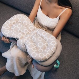 Elegant Gray and White Home Bedding Pillow